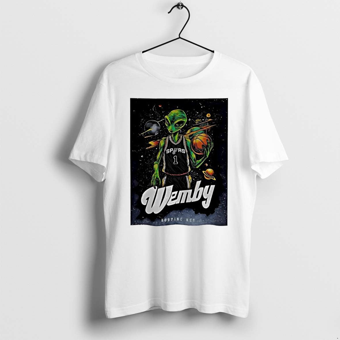 Original Wemby Alien Victor Wembanyama Spurs Graphic - Adult & Kids T-Shirts, Sweatshirts & Hoodies apparel design preview 1