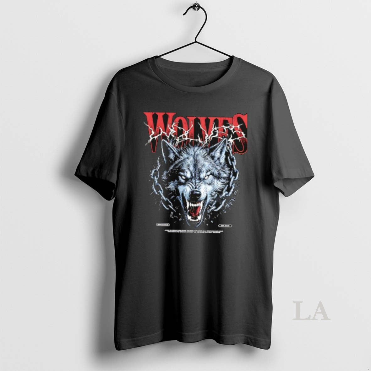 Original Wolves Angry Gray Wolf Head Heavy Metal - Adult & Kids T-Shirts, Sweatshirts & Hoodies apparel design preview 1