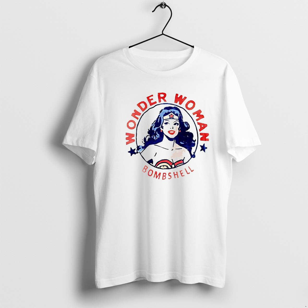 Original Wonder Woman Bombshell Circle Vintage Jpg - Adult & Kids T-Shirts, Sweatshirts & Hoodies apparel design preview 1