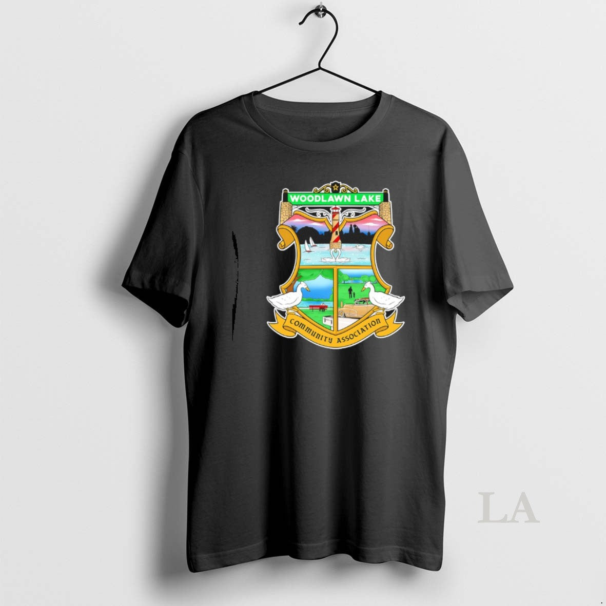 Original Woodlawn Lake Community Association In San - Adult & Kids T-Shirts, Sweatshirts & Hoodies apparel design preview 1