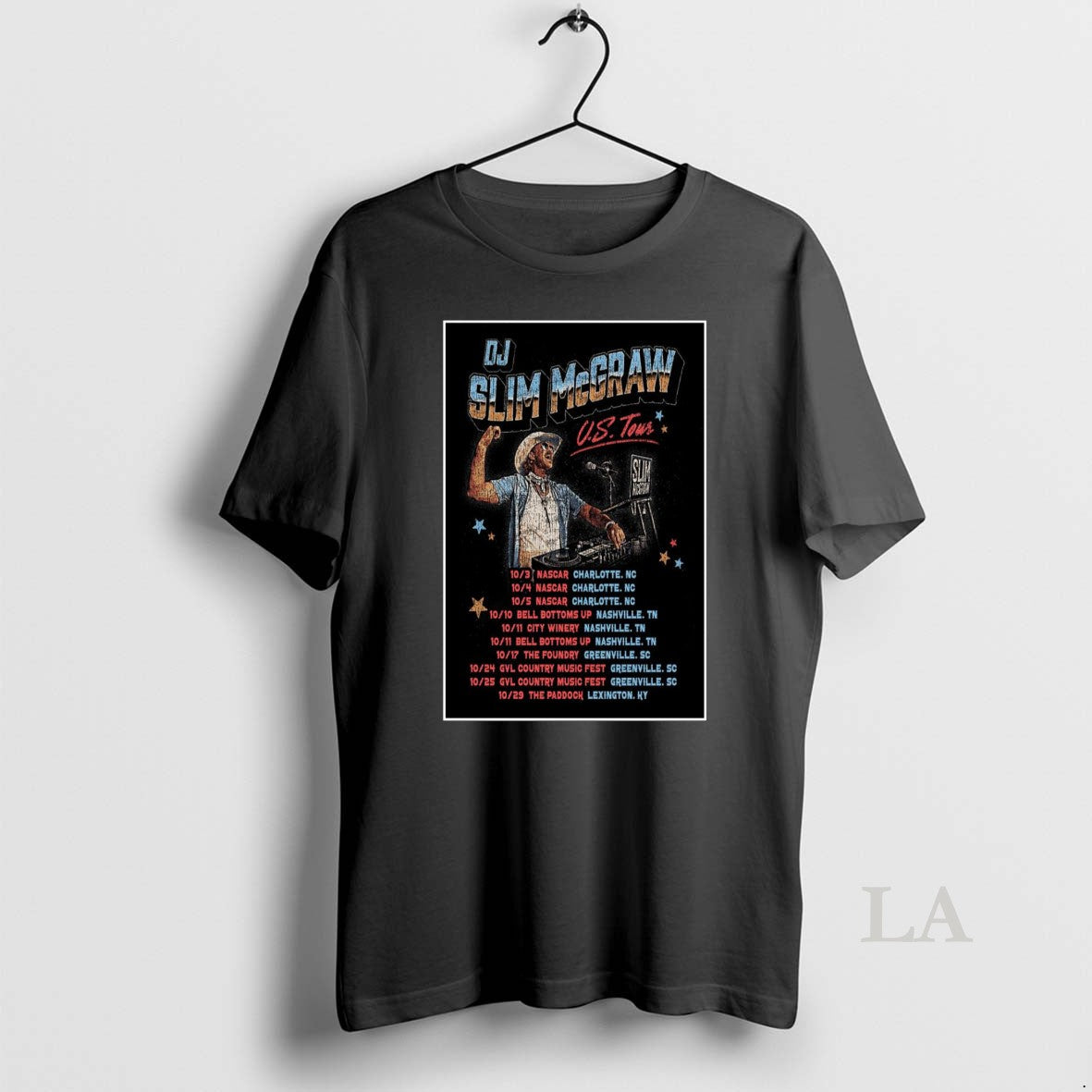 Original Dj Slim Mcgraw Us Tour 2025 - Adult & Kids T-Shirts, Sweatshirts & Hoodies apparel design preview 1