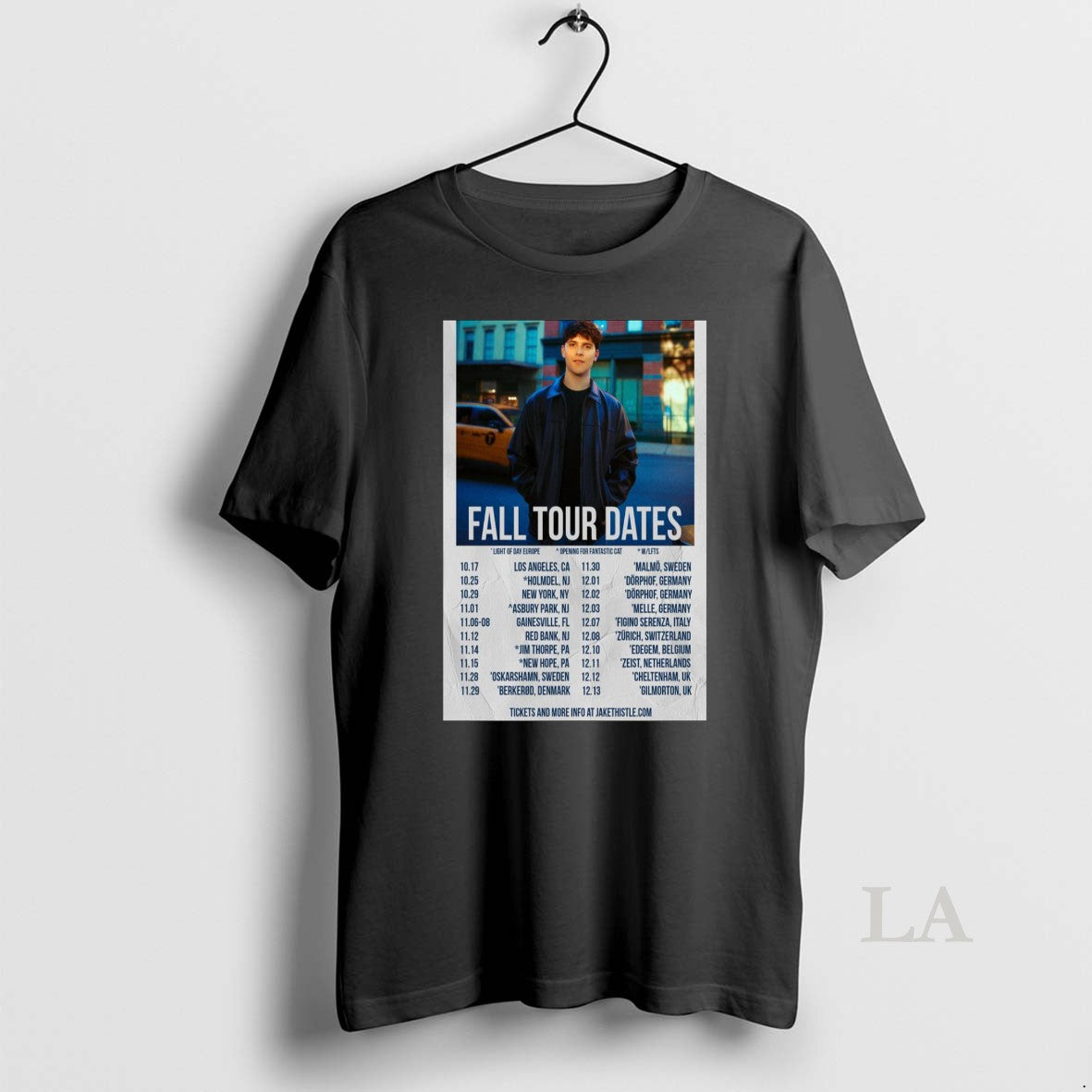 Original Jake Thistle Fall Tour 2025 - Adult & Kids T-Shirts, Sweatshirts & Hoodies apparel design preview 1