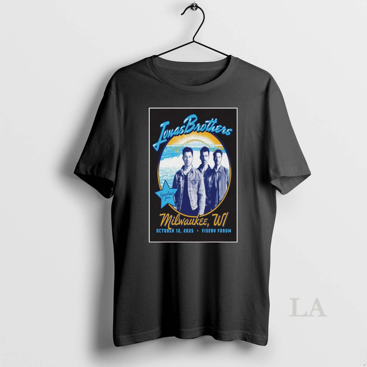 Original Jonas Brothers Milwaukee Wi October 12 2025 - Adult & Kids T-Shirts, Sweatshirts & Hoodies apparel design preview 1