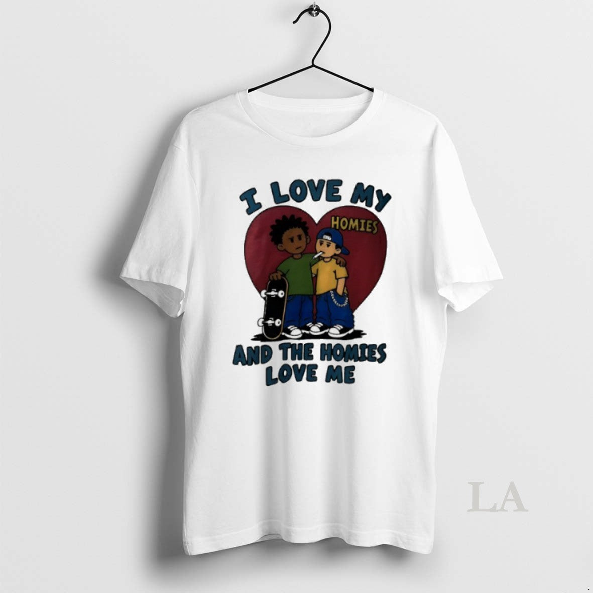 Original Mctvto8h I Love My Homies And The Me - Adult & Kids T-Shirts, Sweatshirts & Hoodies apparel design preview 1