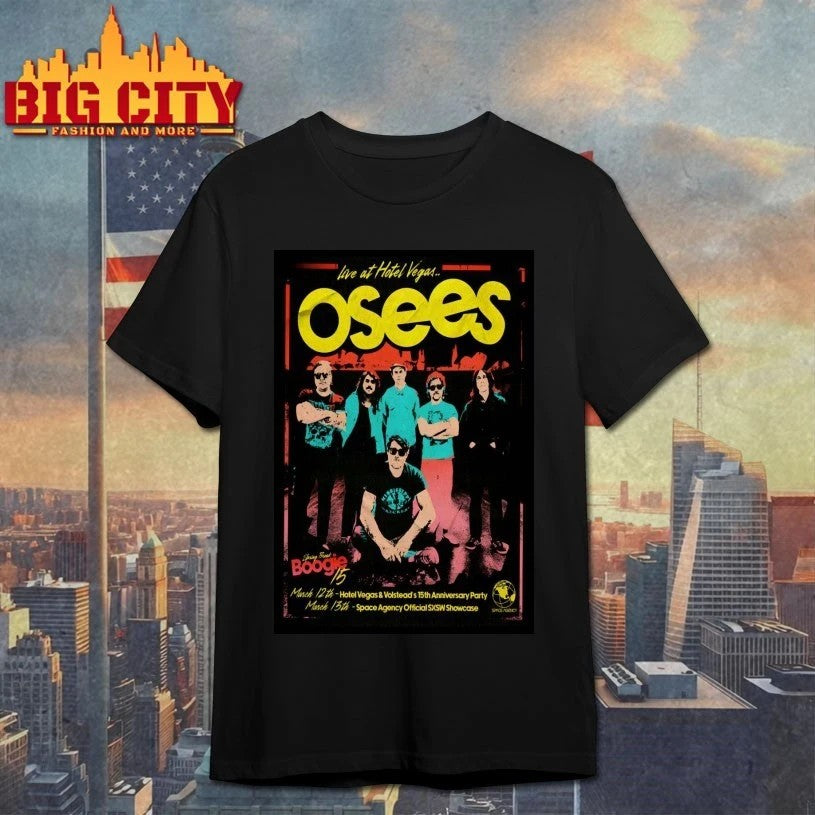 Osees SXSW Hotel Vegas Austin TX Mar 13 2026 Poster - Adult & Kids T-Shirts, Sweatshirts & Hoodies apparel design preview 1