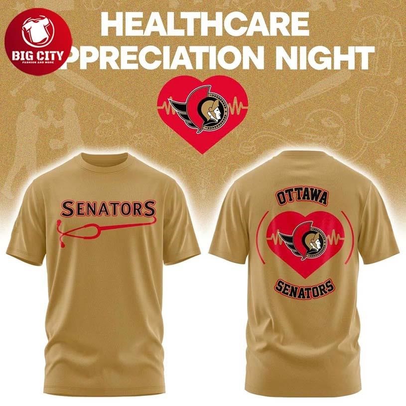 Ottawa Senators Healthcare Appreciation Night Two - Adult & Kids T-Shirts, Sweatshirts & Hoodies apparel design preview 1
