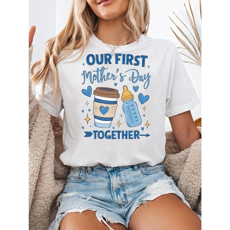 Our First Together Mom Spring Summer New Short - Adult & Kids T-Shirts, Sweatshirts & Hoodies apparel design preview 1