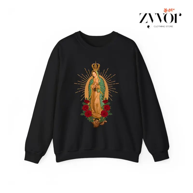 Our Lady Guadalupe Virgen De Casual Street Fleece - Adult & Kids T-Shirts, Sweatshirts & Hoodies apparel design preview 1