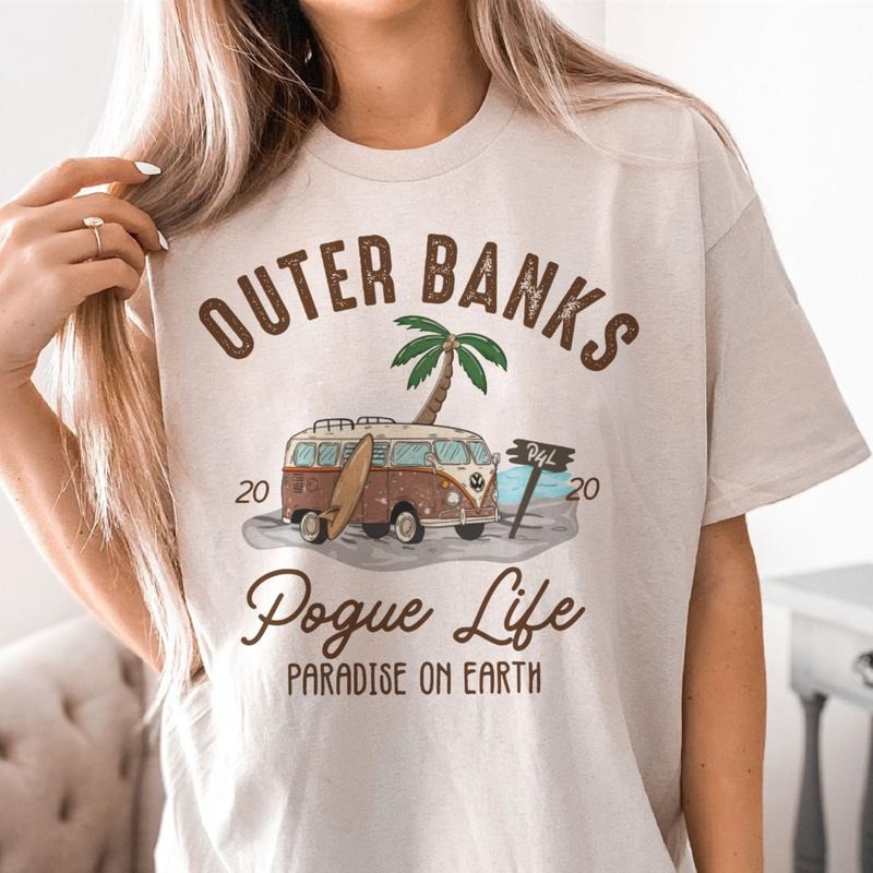 Outer Banks Paradise Earth North Carolina Vacation - Adult & Kids T-Shirts, Sweatshirts & Hoodies apparel design preview 1