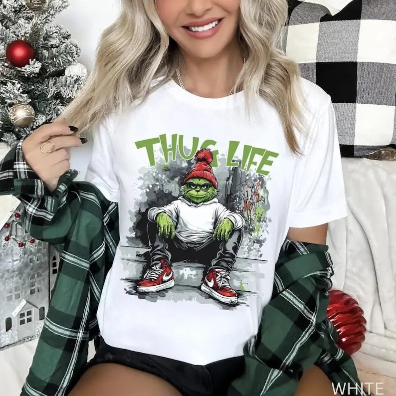 Thug Life G!Nchmas G!Nchmasmas Merry Xmas - Adult & Kids T-Shirts, Sweatshirts & Hoodies apparel design preview 1