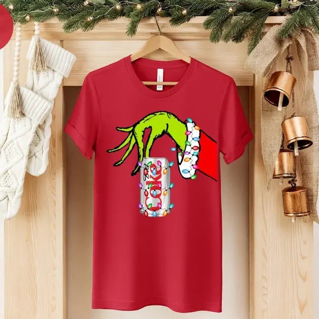 G!Nchmas Hand Holding Diet Coke Happy G!Nchmasmas - Adult & Kids T-Shirts, Sweatshirts & Hoodies apparel design preview 1