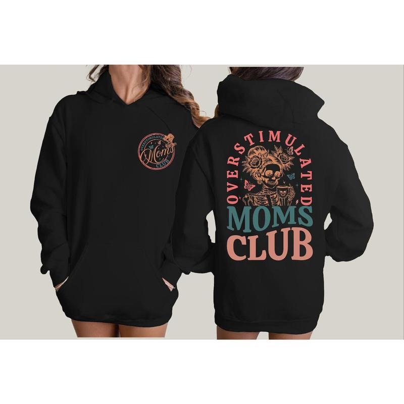 Overstimulated Moms Club Mama Funny - Adult & Kids T-Shirts, Sweatshirts & Hoodies apparel design preview 1