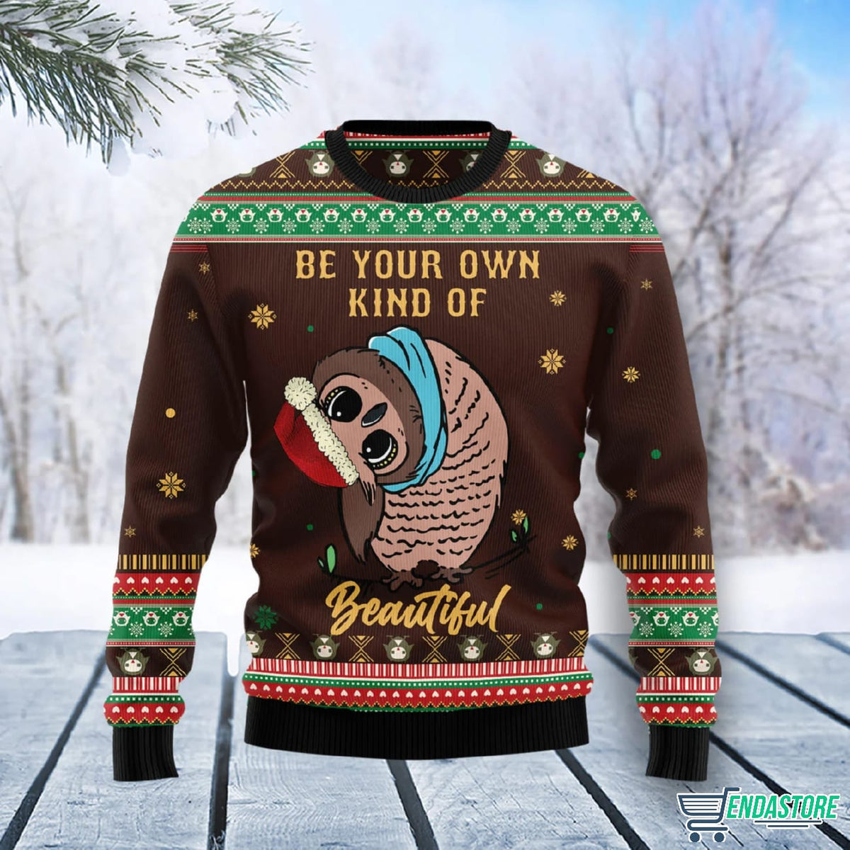 Owl Beautiful 3D Ugly Christmas Sweater - Holiday Gift product image