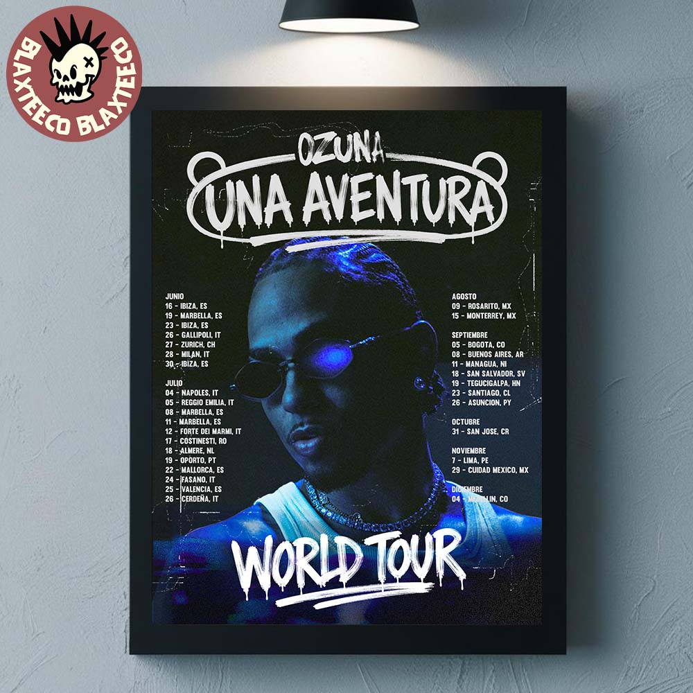 Ozuna Una Aventura World Tour 2026 Schedule Dates - Adult & Kids T-Shirts, Sweatshirts & Hoodies apparel design preview 1