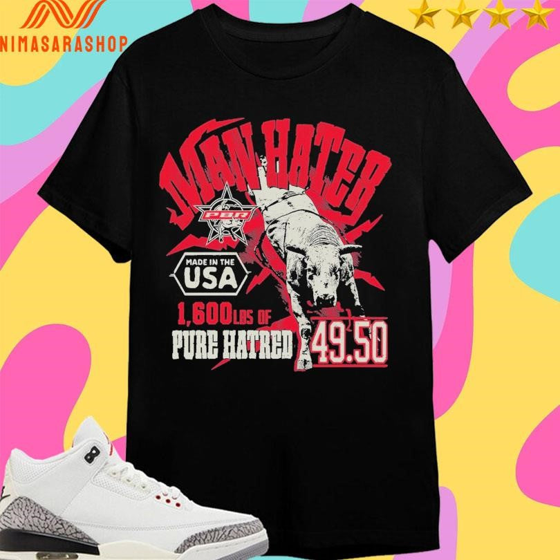 PBR Man Hater 1 600 Lbs Of Pure Hatred - Adult & Kids T-Shirts, Sweatshirts & Hoodies apparel design preview 1
