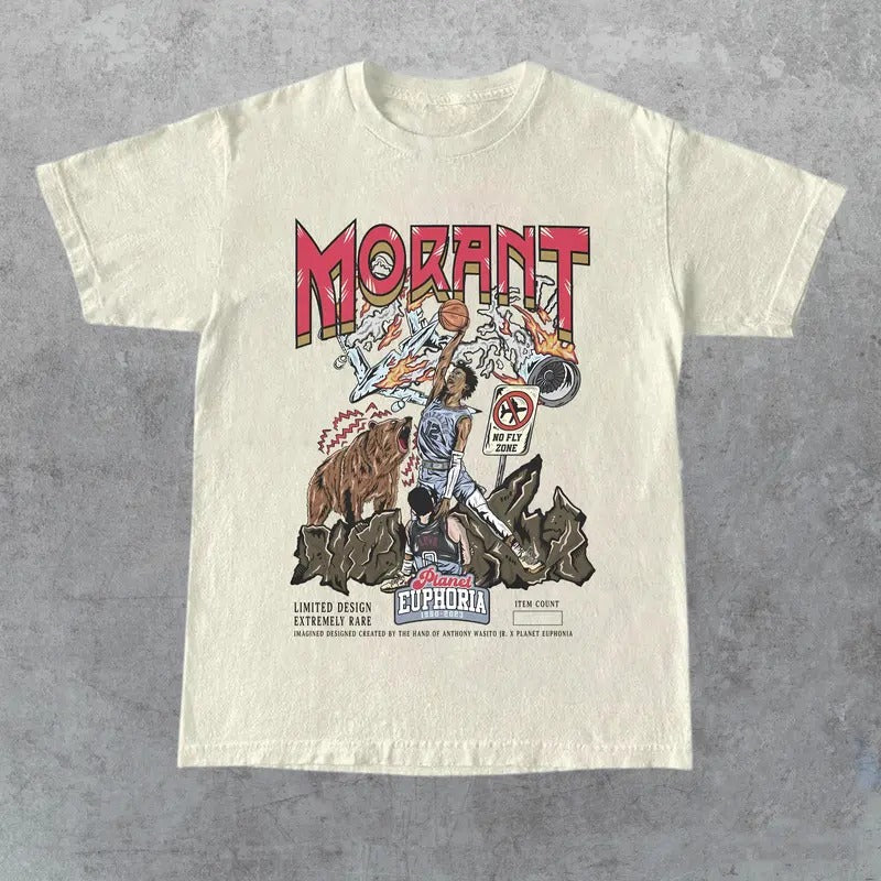 PE Ja Morant Planet Euphoria 90s Streetwear - Adult & Kids T-Shirts, Sweatshirts & Hoodies apparel design preview 1