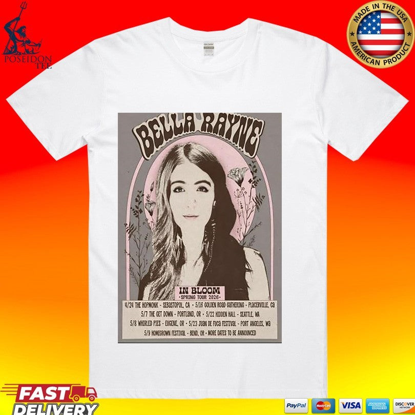Bella Rayne In Bloom Spring Tour 2026 - Adult & Kids T-Shirts, Sweatshirts & Hoodies apparel design preview 1
