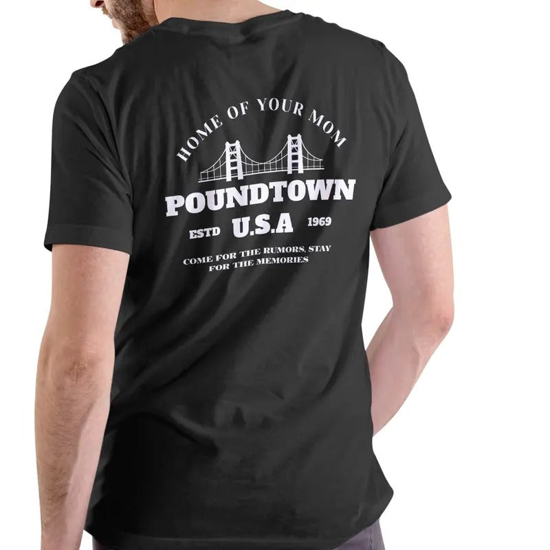POUNDTOWN USA HOME YOUR MOM Cotton Casual Menswear - Adult & Kids T-Shirts, Sweatshirts & Hoodies apparel design preview 1