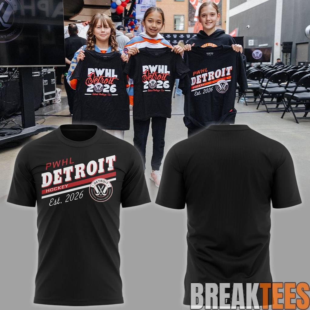 PWHL Detroit - Adult & Kids T-Shirts, Sweatshirts & Hoodies apparel design preview 1