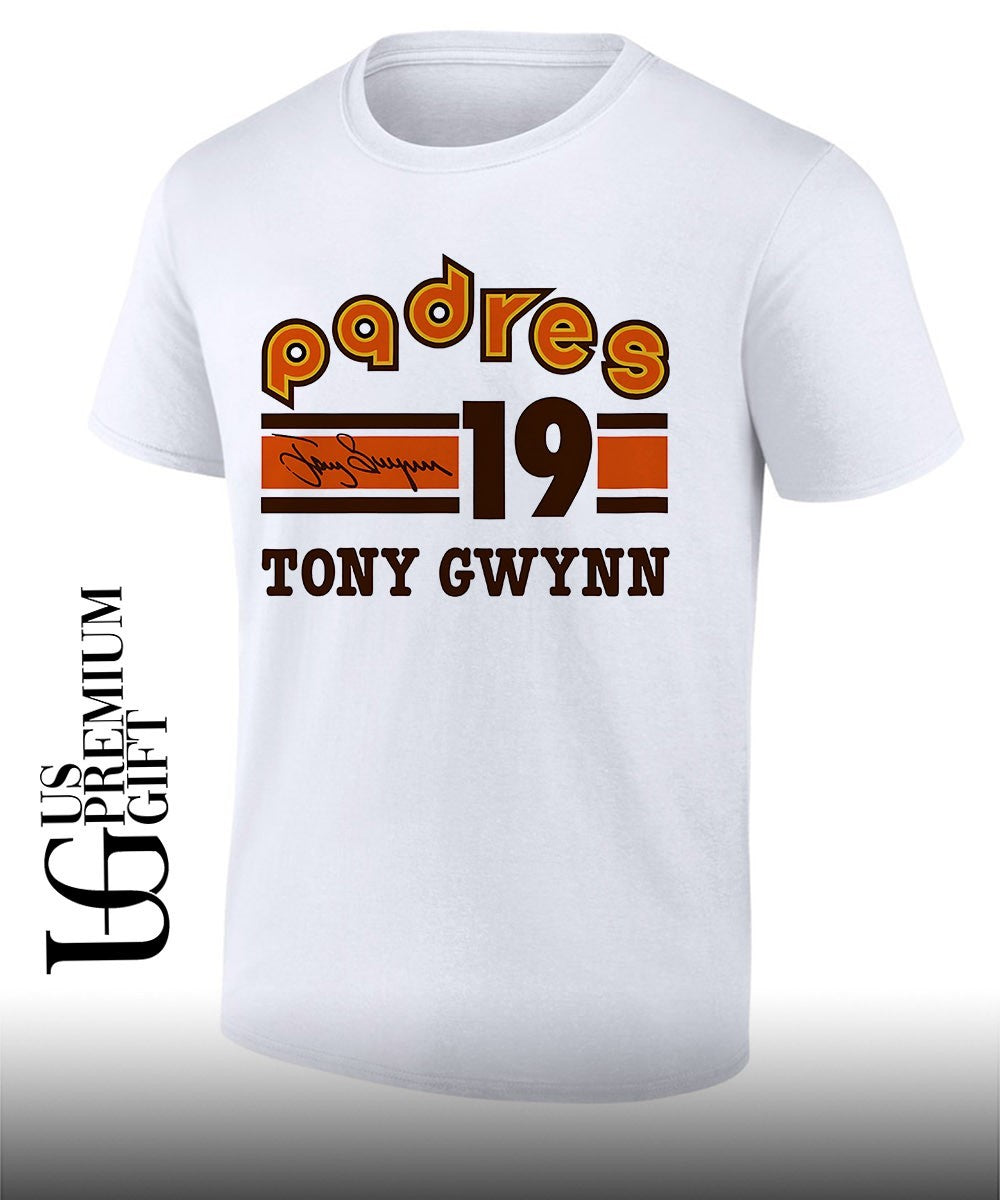 Padres 19 Tony Gwynn signature - Adult & Kids T-Shirts, Sweatshirts & Hoodies apparel design preview 1