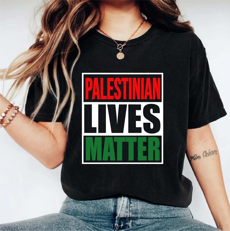 Palestinian Lives Matter Palestine Flag Support Save - Adult & Kids T-Shirts, Sweatshirts & Hoodies apparel design preview 1