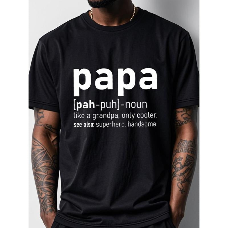 Papa Definition Black Casual - Adult & Kids T-Shirts, Sweatshirts & Hoodies apparel design preview 1