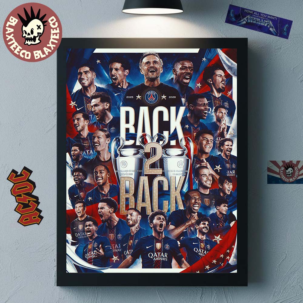 Paris Saint-Germain PSG Back 2 2025 2026 UEFA - Adult & Kids T-Shirts, Sweatshirts & Hoodies apparel design preview 1