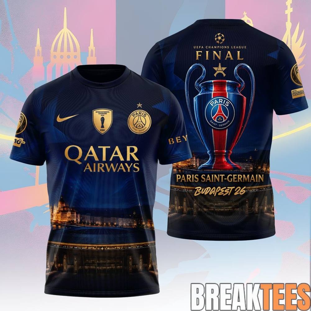 Paris Saint-Germain FC Champions League Final 2026 - Adult & Kids T-Shirts, Sweatshirts & Hoodies apparel design preview 1