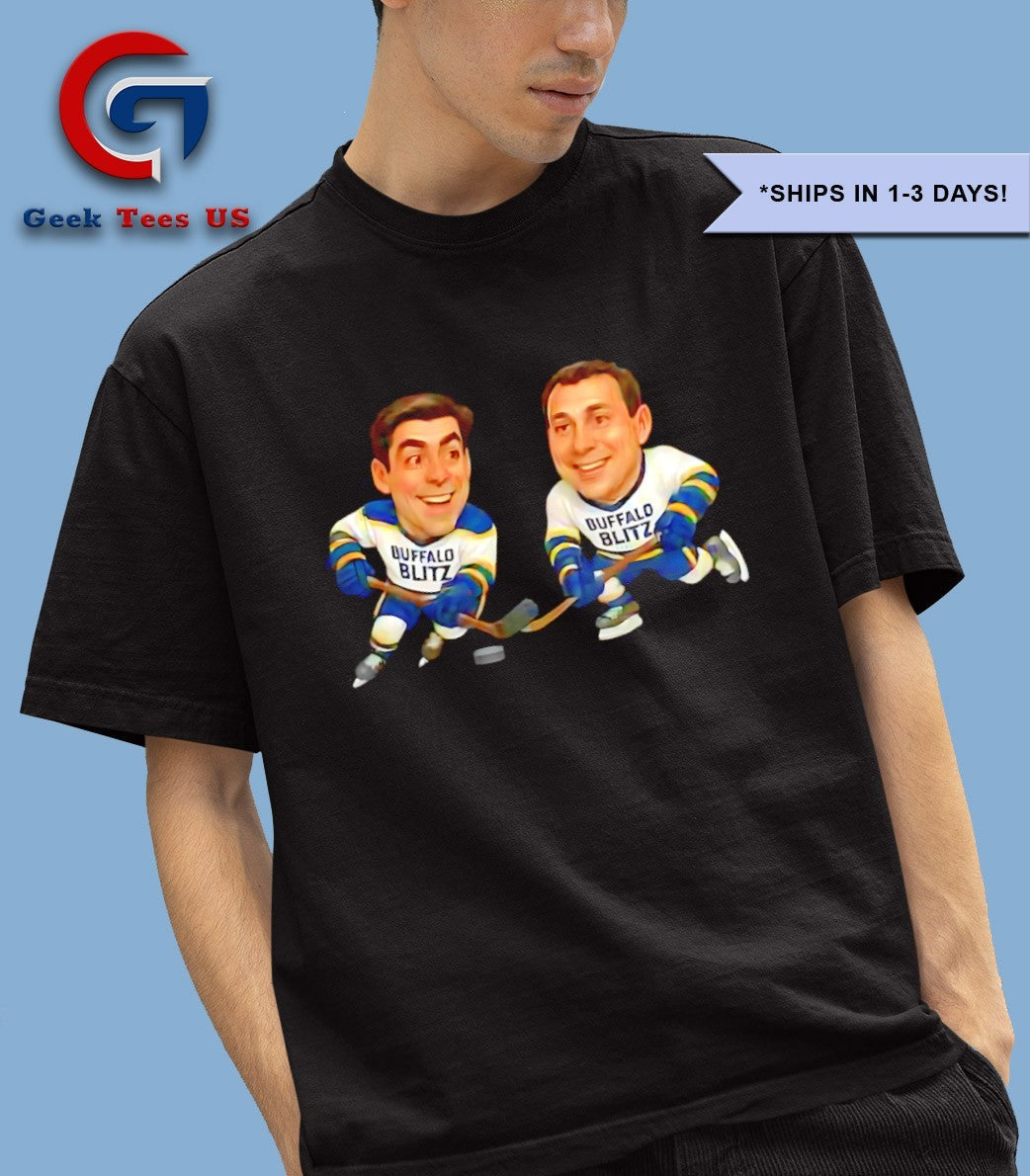 Pat Lafontaine and Alexander Mogilny Buffalo Blitz - Adult & Kids T-Shirts, Sweatshirts & Hoodies apparel design preview 1