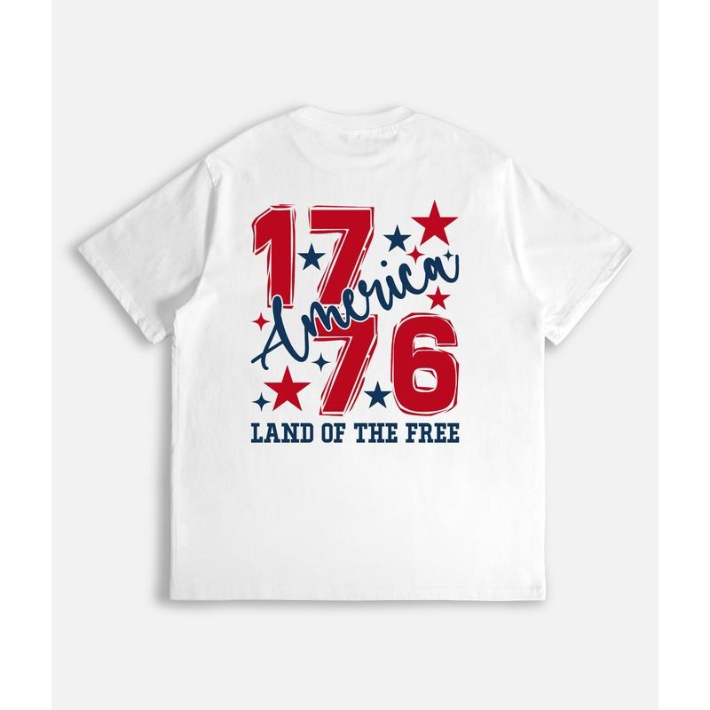 Patriotic 1776 Celebrate American Heritage Freedom - Adult & Kids T-Shirts, Sweatshirts & Hoodies apparel design preview 1