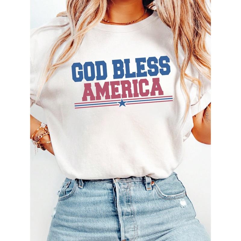 Patriotic Blessing Themed God Bless America - Adult & Kids T-Shirts, Sweatshirts & Hoodies apparel design preview 1