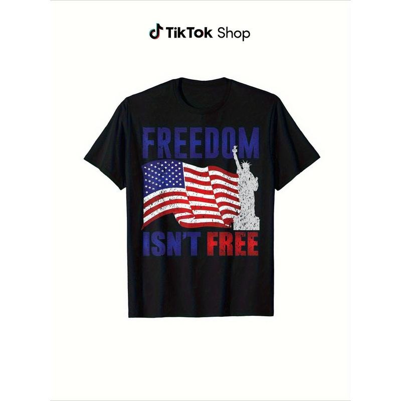Patriotic Fourth July Liberty Soft Cotton Casual Crew - Adult & Kids T-Shirts, Sweatshirts & Hoodies apparel design preview 1
