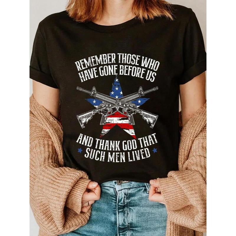 Patriotic Memorial Day "Remember Those Who Have Gone - Adult & Kids T-Shirts, Sweatshirts & Hoodies apparel design preview 1
