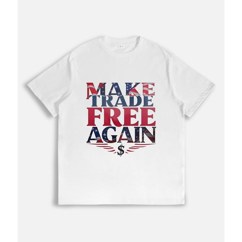Patriotic Trade Themed "Make Free Again" Slogan - Adult & Kids T-Shirts, Sweatshirts & Hoodies apparel design preview 1