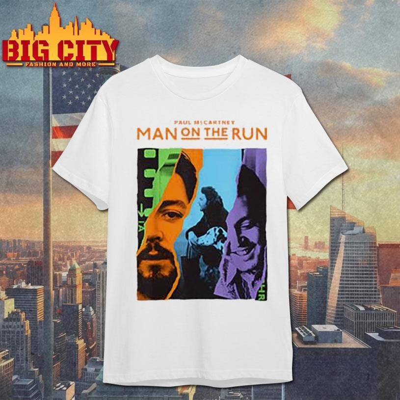 Paul McCartney Man On The Run - Adult & Kids T-Shirts, Sweatshirts & Hoodies apparel design preview 1