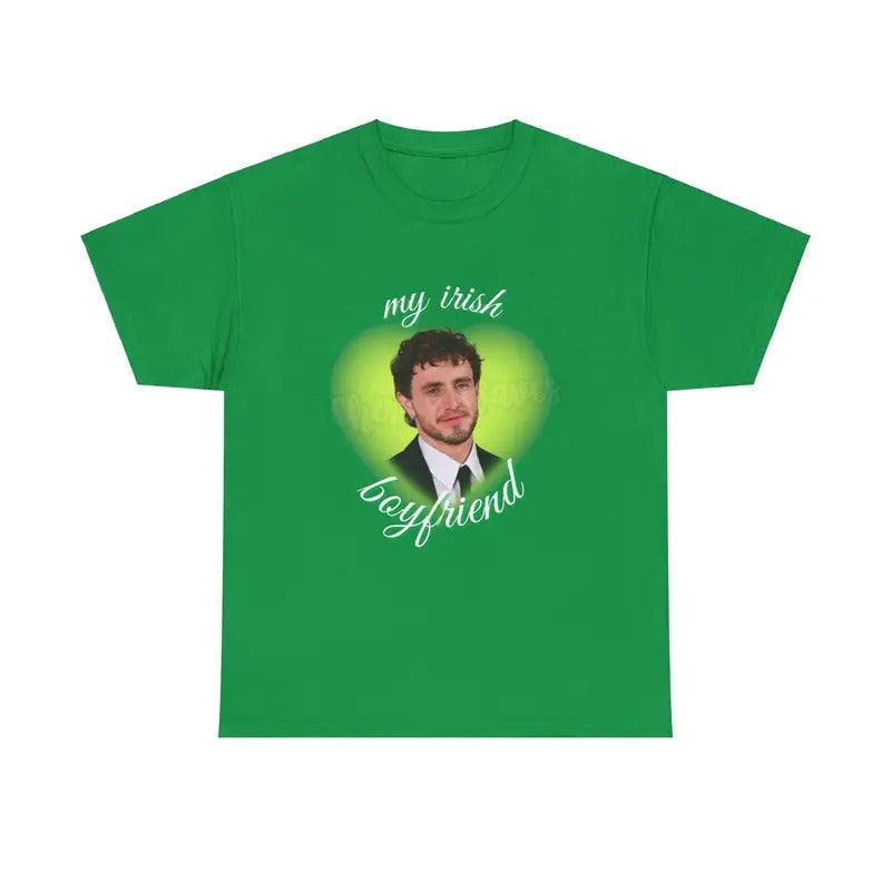 Paul Mescal I Love My Irish Boyfriend Heavy Cotton - Adult & Kids T-Shirts, Sweatshirts & Hoodies apparel design preview 1