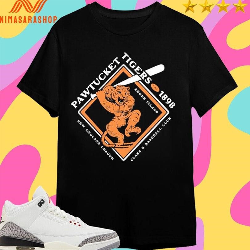Pawtucket Tigers Est 1898 Rhode Island New England - Adult & Kids T-Shirts, Sweatshirts & Hoodies apparel design preview 1