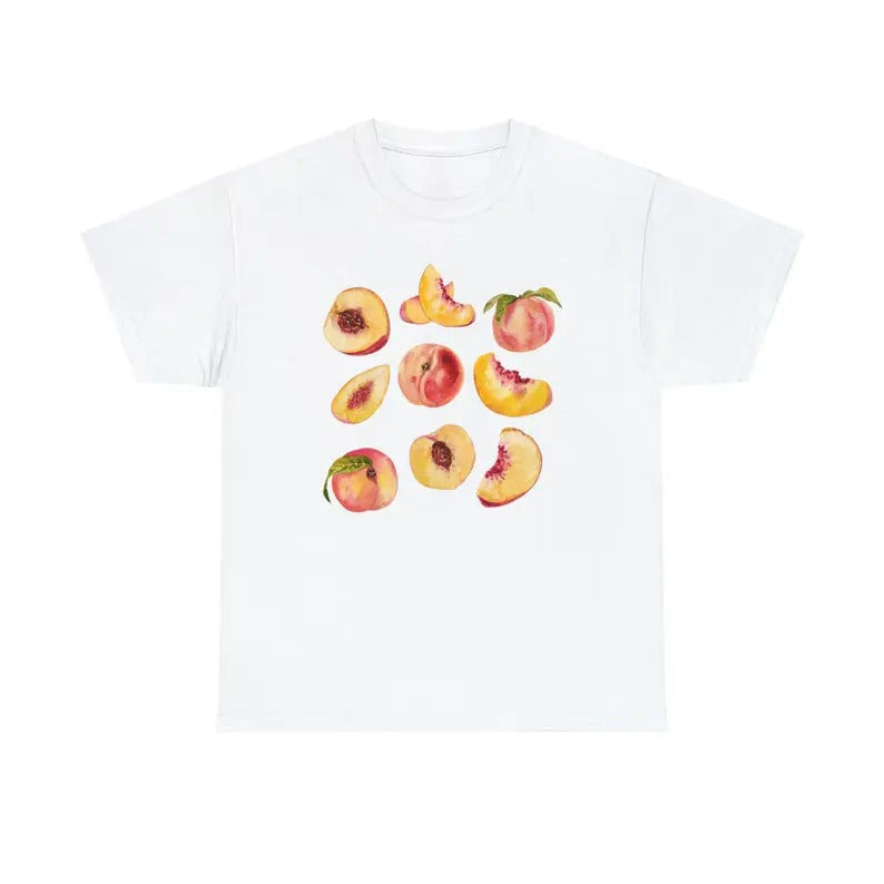Peach Vintage Fruit Boho - Adult & Kids T-Shirts, Sweatshirts & Hoodies apparel design preview 1