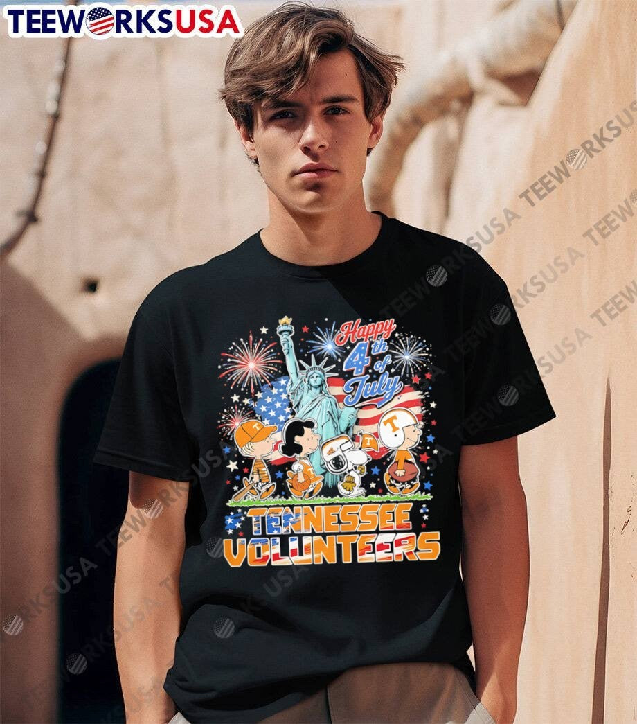 Peanuts Independence Day Tennessee Volunteers - Adult & Kids T-Shirts, Sweatshirts & Hoodies apparel design preview 1