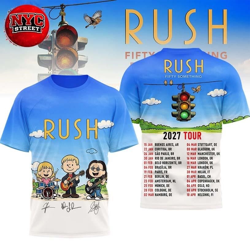 Peanuts Rush 2027 Fifty Something Tour Two Sided - Adult & Kids T-Shirts, Sweatshirts & Hoodies apparel design preview 1