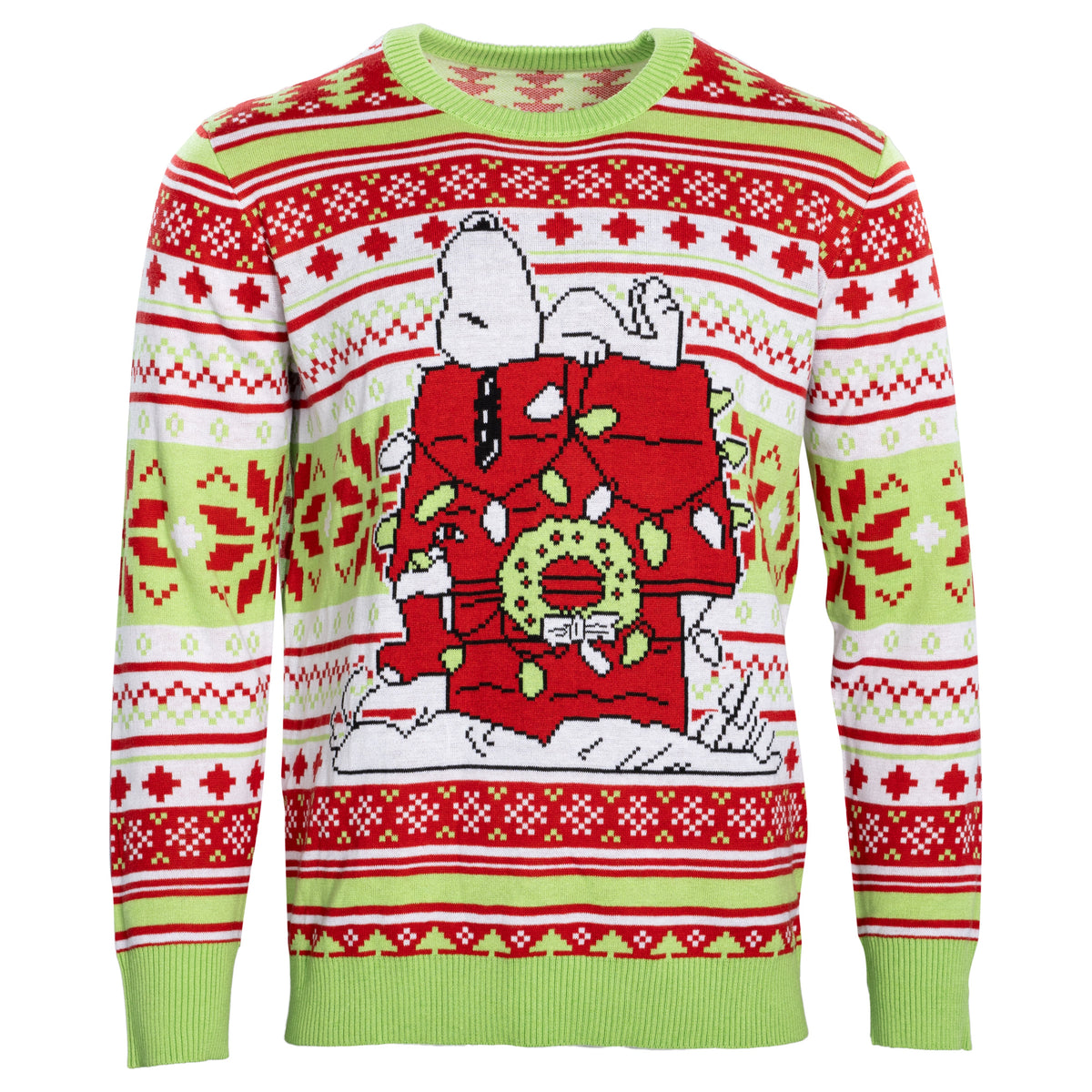 Peanuts Snoopy Dog House Ugly Christmas Sweater - Holiday Gift product image