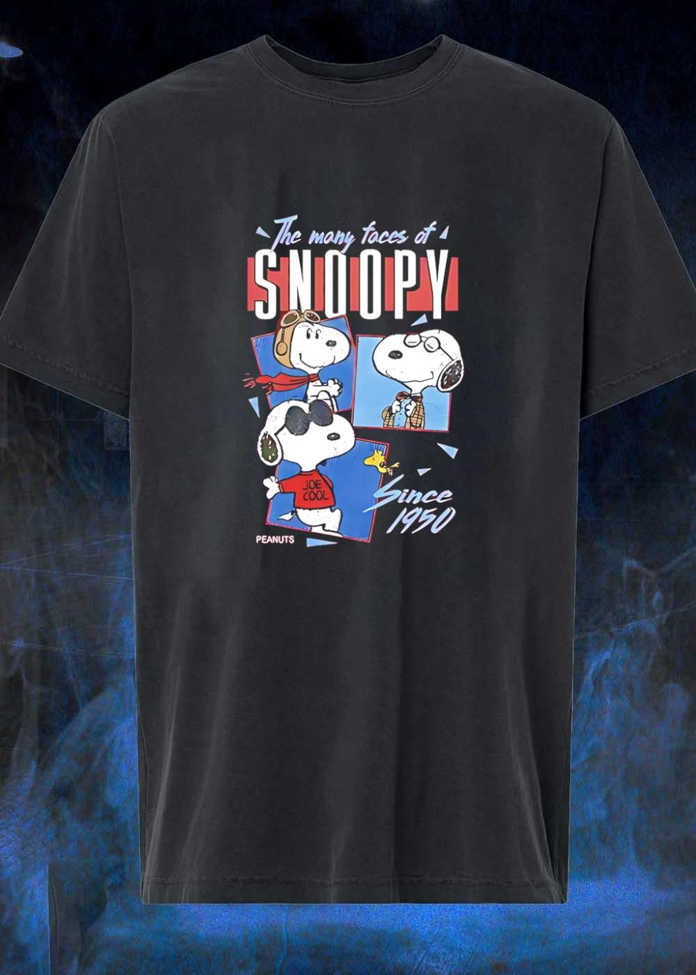 Peanuts The Many Faces of Since 1950 Joe Cool - Adult & Kids T-Shirts, Sweatshirts & Hoodies apparel design preview 1