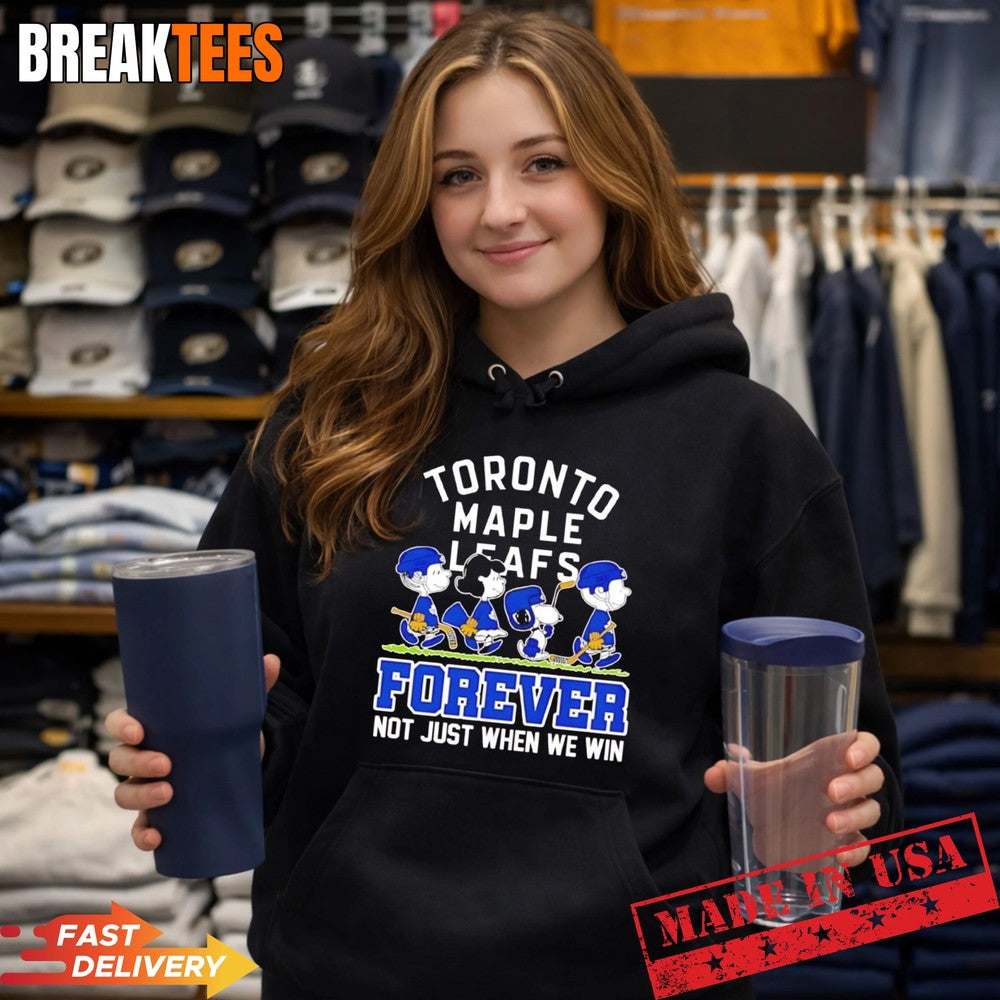 Peanuts X Toronto Maple Leafs NHL forever not just - Adult & Kids T-Shirts, Sweatshirts & Hoodies apparel design preview 1