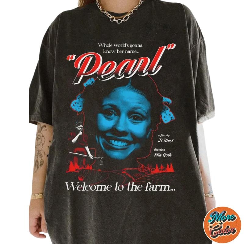 Pearl Horror Movie Inspired Cotton Crew Neck Size S - Adult & Kids T-Shirts, Sweatshirts & Hoodies apparel design preview 1