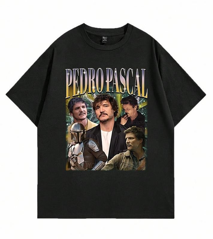 Pedro Pascal Casual Plain Everyday Breathable Cotton - Adult & Kids T-Shirts, Sweatshirts & Hoodies apparel design preview 1