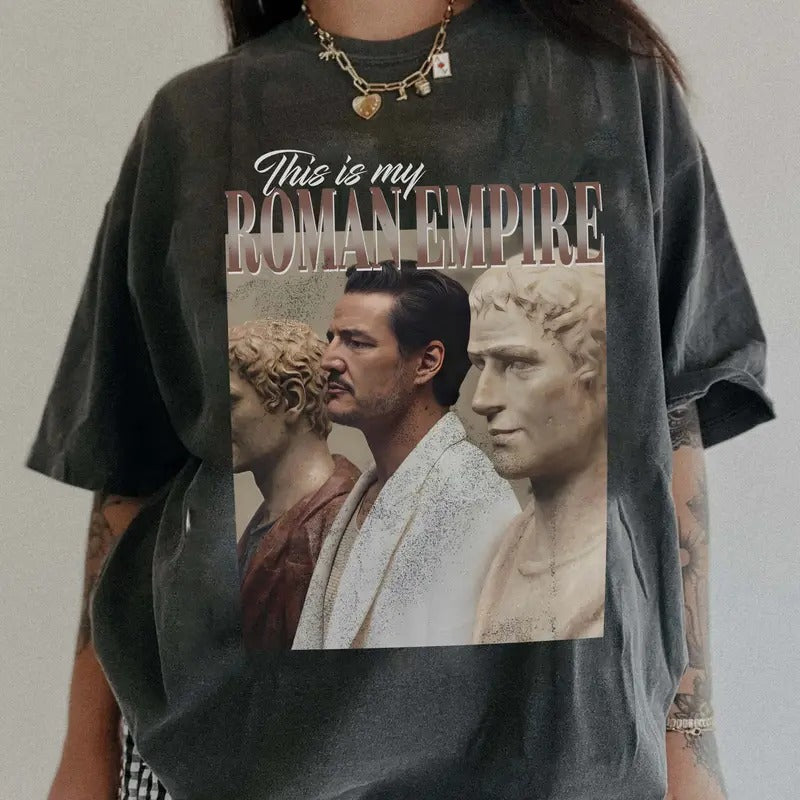 Pedro Pascal Roman Empire Comfort Colors Y2K 90s - Adult & Kids T-Shirts, Sweatshirts & Hoodies apparel design preview 1
