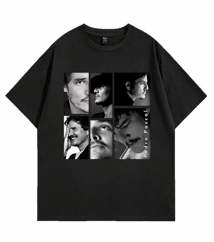 Pedro Pascal Casual Plain Everyday Cotton Fabric - Adult & Kids T-Shirts, Sweatshirts & Hoodies apparel design preview 1
