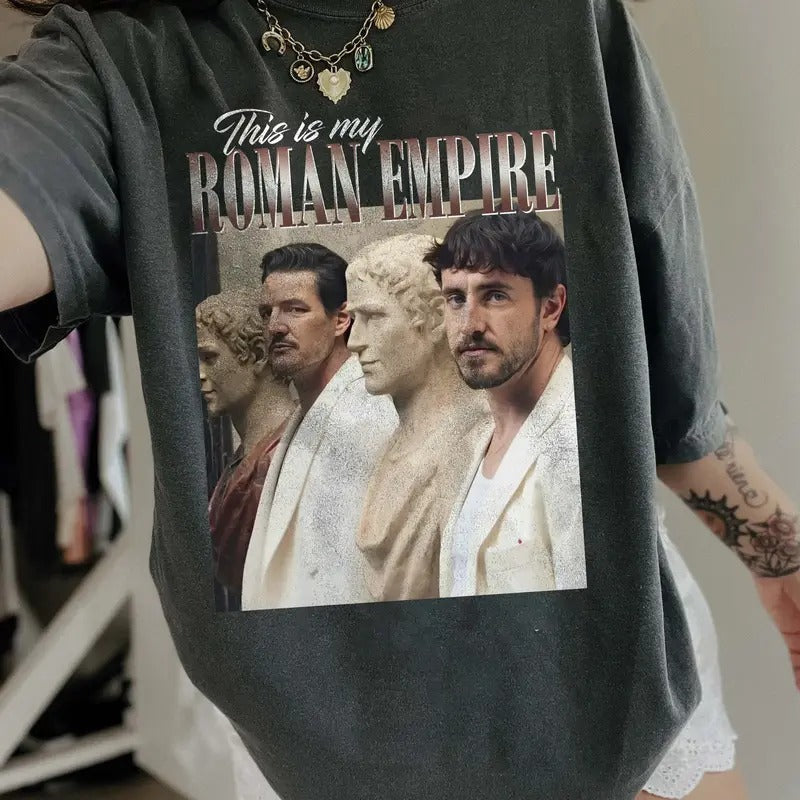 Pedro Pascal Paul Mescal Roman Empire Comfort Colors - Adult & Kids T-Shirts, Sweatshirts & Hoodies apparel design preview 1