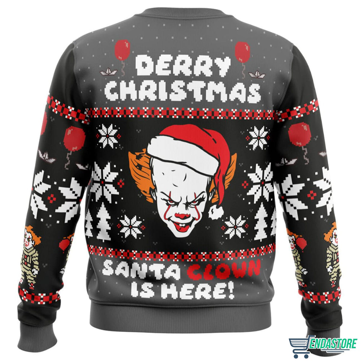 Pennywise IT the Clown 3D Christmas Sweater - Holiday Gift product image 2