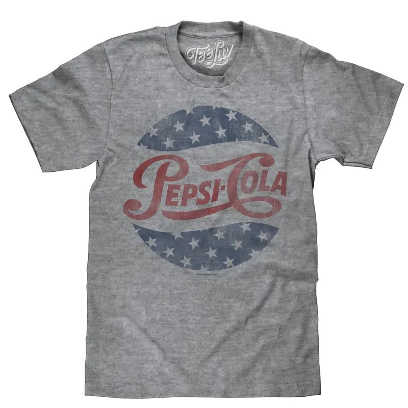 Pepsi Cola Stars Gray - Adult & Kids T-Shirts, Sweatshirts & Hoodies apparel design preview 1